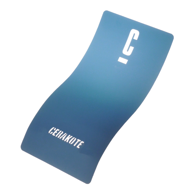Cerakote stencil in a blue gradient color.