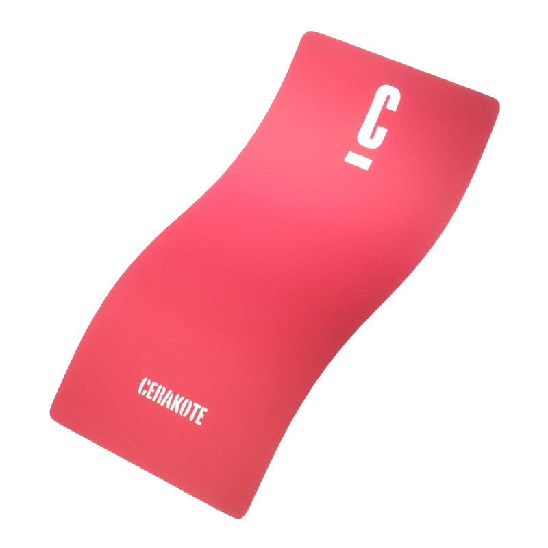 A pink exercise mat with a smooth surface and a logo on one side, designed for fitness activities.